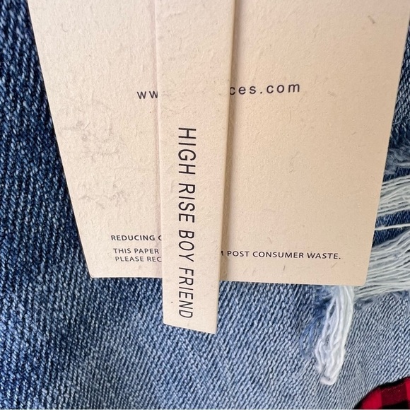 KANCAN HIGH RISE BOYFRIEND STRAIGHT SLOUCHY PATCH JEANS SIZE 10 NWT - Picture 7 of 10